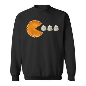 Pumpkin Pie With Whipped Cream Thanksgiving Sweatshirt - Thegiftio UK