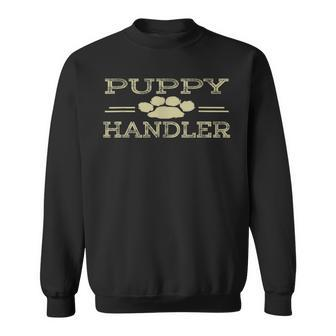 Puppy Handler Human Pup Play Fetish Owner Gay Adult Sweatshirt | Mazezy