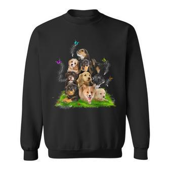 Puppy Lover Puppy Pile Cute Puppy Dog Lover Dog Sweatshirt | Mazezy