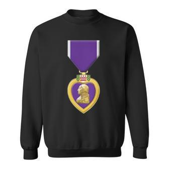 Purple Heart Us Military Purple Heart Veteran Sweatshirt | Mazezy