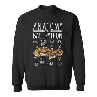 Python Snake Owner - Anatomy Of A Ball Python Sweatshirt | Mazezy AU