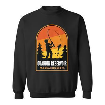Quabbin Reservoir Massachusetts Fishing Sweatshirt | Mazezy