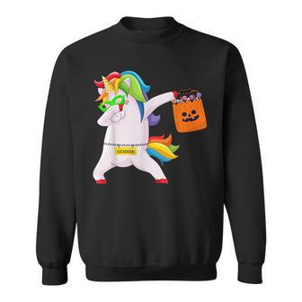 Quarantine Dabbing Unicorn Funny Dab Dance Halloween Gifts Unicorn Funny Gifts Sweatshirt | Mazezy