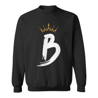 Queen King Letter B Favorite Letter With Crown Alphabet Sweatshirt - Monsterry CA