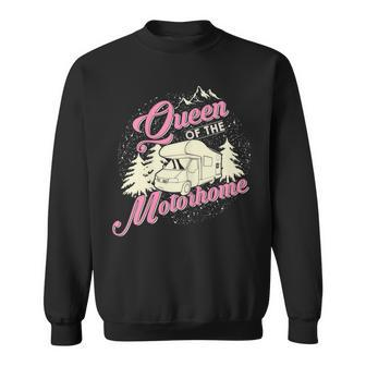 Queen Of The Motorhome Design For A Rv Camping Girl Gift For Womens Sweatshirt | Mazezy