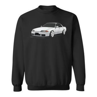 R32 Skyline Jdm Drift Illustrated Sweatshirt | Mazezy