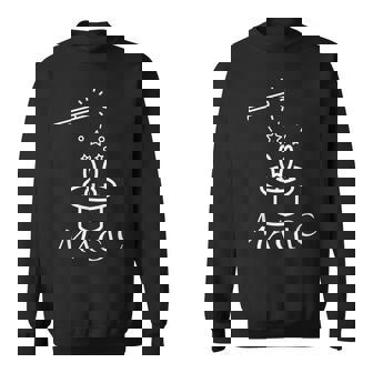 Rabbit In Magic Hat With Magic Wand Magician Sweatshirt | Mazezy