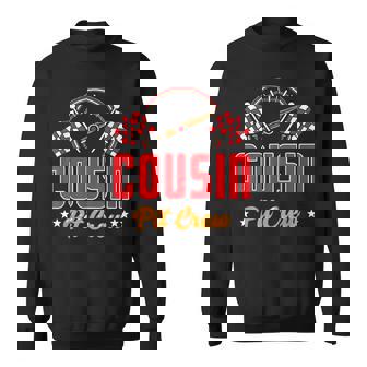 Race Car Birthday Party Matching Family Cousin Pit Crew Sweatshirt | Seseable CA