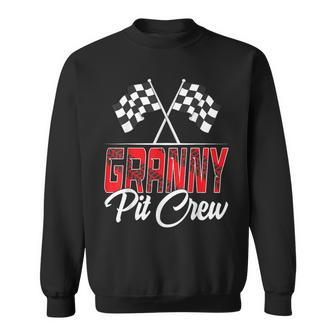 Race Car Birthday Party Racing Family Granny Pit Crew Sweatshirt | Mazezy