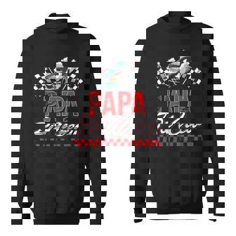 Race Car Birthday Party Racing Family Papa Pit Crew Racing Funny Gifts Sweatshirt | Mazezy