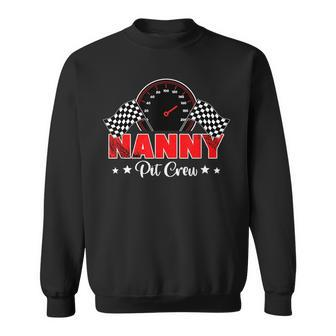 Race Car Racing Family Nanny Pit Crew Birthday Party Gift Racing Funny Gifts Sweatshirt | Mazezy