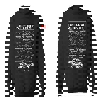 Racing Circuit Track Car Fan Race Lover 2024 Calendar Sweatshirt | Seseable CA