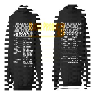 Radio Producer Hourly Rate Radio Broadcaster Sweatshirt | Mazezy