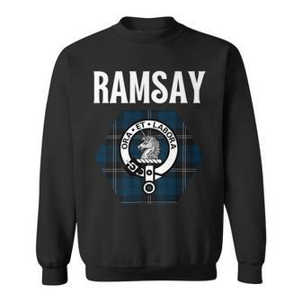 Ramsay Clan Scottish Name Coat Of Arms Tartan Sweatshirt | Mazezy