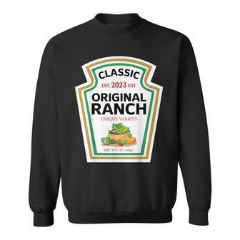 Ranch Sauce Green Salad Dressing Halloween Costume Matching Sweatshirt - Monsterry DE