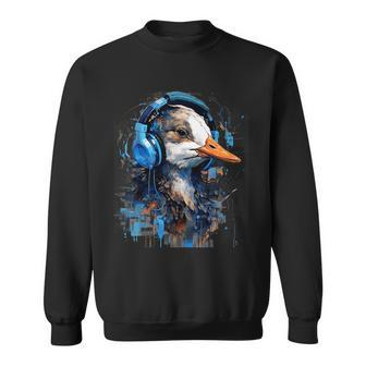 Rave Edm Goose Headphone Sweatshirt | Mazezy