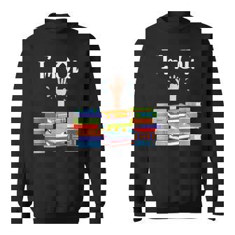 Reading Book Lovers Im Ok National Book Lovers Day Reading Funny Designs Funny Gifts Sweatshirt | Mazezy