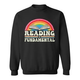 Reading Is Fundamental Geeky Bookworm Poetry Literature Sweatshirt - Seseable