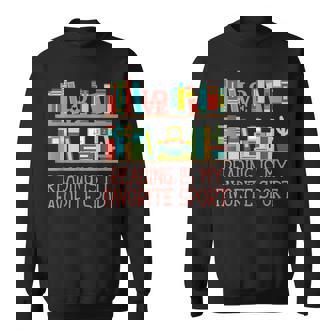 Reading Is My Favorite Sport Bookworm Literature Book Lover Reading Funny Designs Funny Gifts Sweatshirt | Mazezy