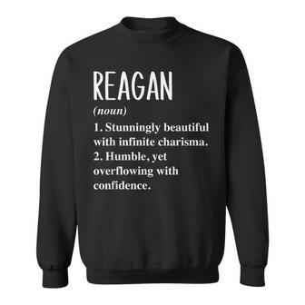 Reagan First Name Definition Personalized Gift Idea Sweatshirt | Mazezy CA