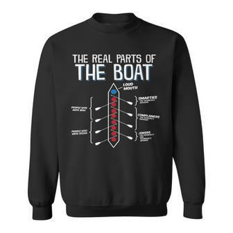 The Real Parts Of The Boat Rowing T Sweatshirt | Mazezy