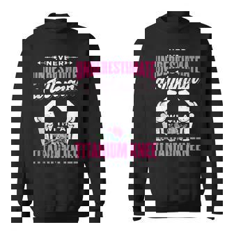 Recovery | Never Underestimate A Woman With A Titanium Knee Sweatshirt | Mazezy