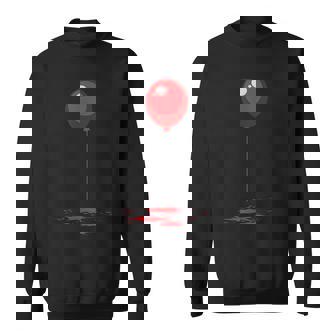 Red Balloon Halloween Costume Scary Movie It-Clown Sweatshirt | Mazezy