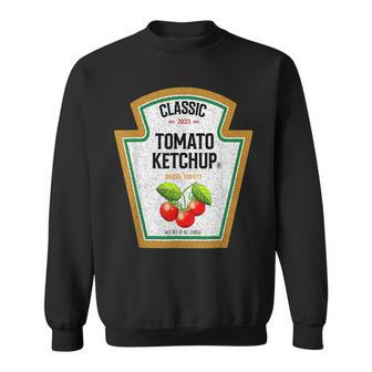 Red Ketchup Diy Tomato Ketchup Halloween Costume Matching Tomato Funny Gifts Sweatshirt | Mazezy