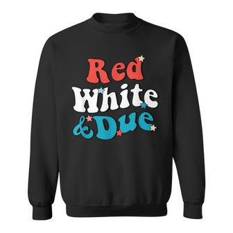 Red White And Due 4Th Of July Usa Baby Reveal American Sweatshirt | Mazezy