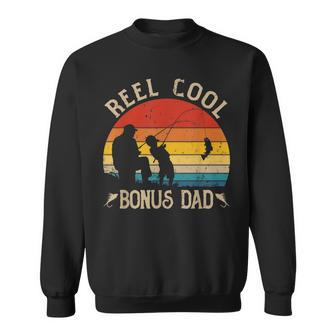 Reel Cool Bonus Dad Fishing Fathers Day Gift Sweatshirt | Mazezy
