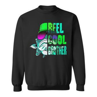 Reel Cool Brother Fishing For Dad Grandpa Fathers Day Gift For Mens Sweatshirt | Mazezy