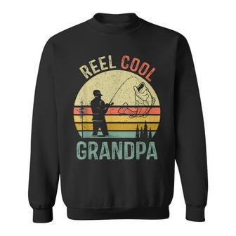 Reel Cool Grandpa Fisherman Daddy Fathers Day Fishing Sweatshirt | Mazezy