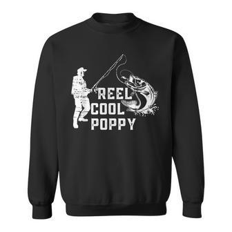 Reel Cool Poppy Fishing Gift For Dad Or Grandpa Gift For Mens Sweatshirt | Mazezy