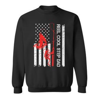 Reel Cool Step Dad Fishing Lover Gift Father Day Sweatshirt | Mazezy