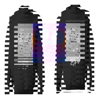 Reel To Reel Retro Tape Recorder Vaporwave Analog Japanese Sweatshirt | Mazezy