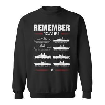 Remember Pearl Harbor Memorial Day December 7Th 1941 Wwii Sweatshirt - Monsterry