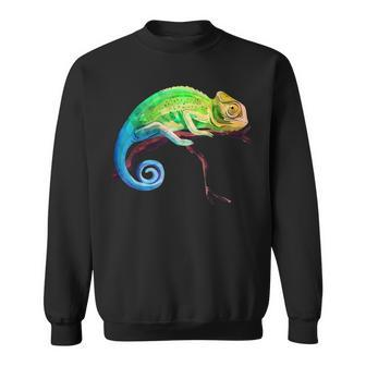 Reptile Zoo Keeper Idea Lizard Safari Chameleon Sweatshirt | Mazezy