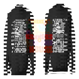 There's Some Horrors In This House Ghost Halloween Sweatshirt - Seseable