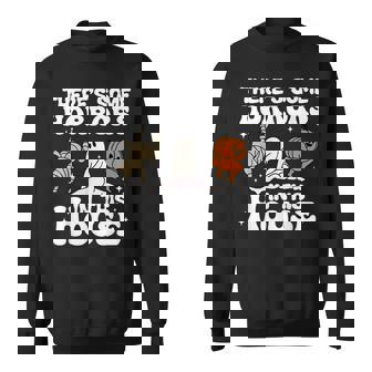 Theres Some Horrors In This House Ghost Pumpkin Halloween Sweatshirt - Seseable