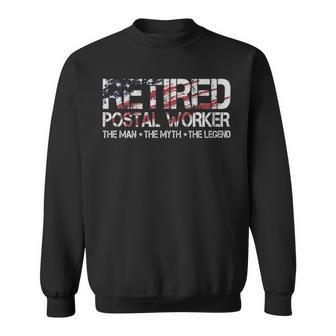 Retired Postal Worker The Man The Myth The Legend - Retired Postal Worker The Man The Myth The Legend Sweatshirt - Monsterry