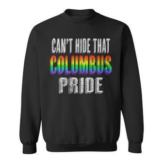 Retro 70S 80S Style Cant Hide That Columbus Gay Pride Sweatshirt | Mazezy