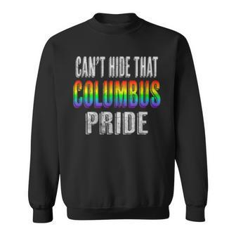 Retro 70S 80S Style Cant Hide That Columbus Gay Pride Sweatshirt | Mazezy