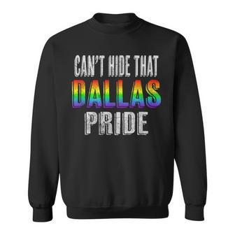 Retro 70S 80S Style Cant Hide That Dallas Gay Pride Sweatshirt | Mazezy DE