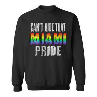 Retro 70S 80S Style Cant Hide That Miami Gay Pride Sweatshirt | Mazezy