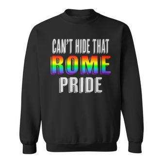 Retro 70S 80S Style Cant Hide That Rome Gay Pride Sweatshirt | Mazezy