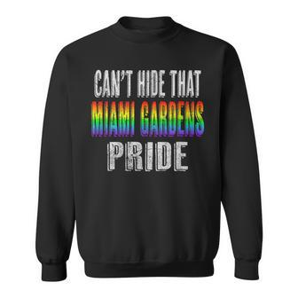 Retro 70S Style Cant Hide That Miami Gardens Gay Pride Sweatshirt | Mazezy