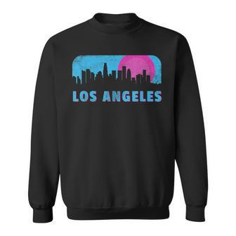 Retro 80S Los Angeles California Downtown Skyline Sweatshirt | Mazezy