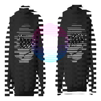 Retro 80'S Xylophone For Pit Percussion Players Sweatshirt | Mazezy