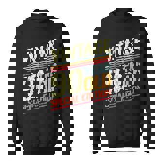 Retro 90Th Birthday I Vintage 90 Year Old Special Edition Sweatshirt - Thegiftio