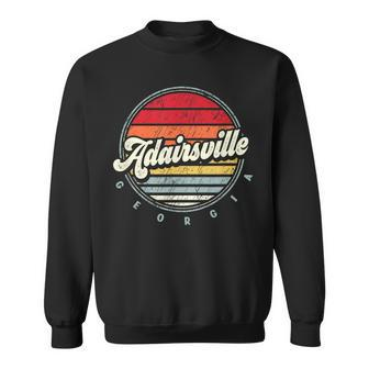 Retro Adairsville Home State Cool 70S Style Sunset Sweatshirt | Mazezy